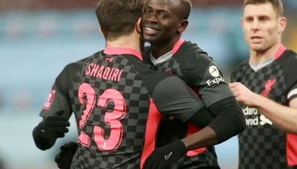 【足总杯】马内双响沙奇里2传 利物浦4比1维拉二队